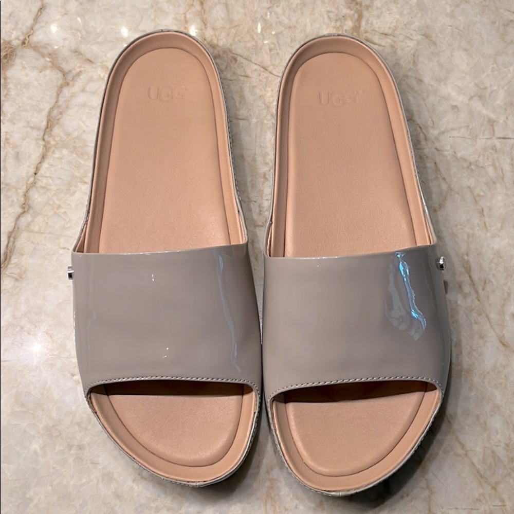 UGG Patent Jane Slides 7 Oyster color